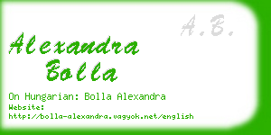 alexandra bolla business card